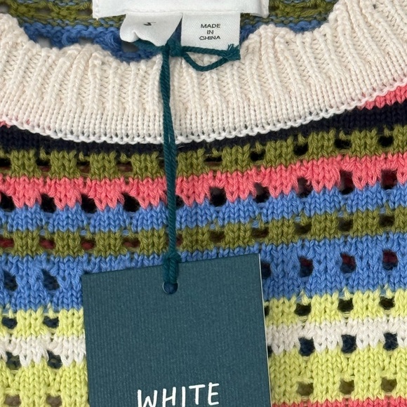 White Stuff Multicolor Striped Women's Sweater Top knit sz s - Picture 3 of 6